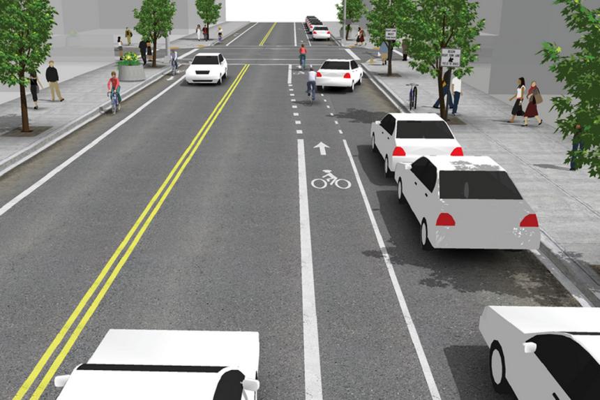 You guide to bicycle lane markings image