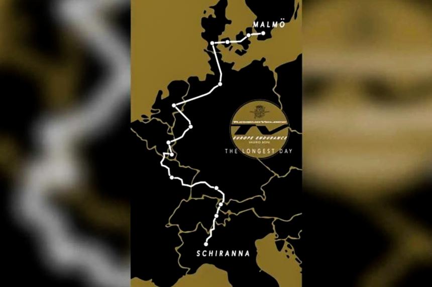 MV Agusta rider visiting 11 countries in 24 hours image