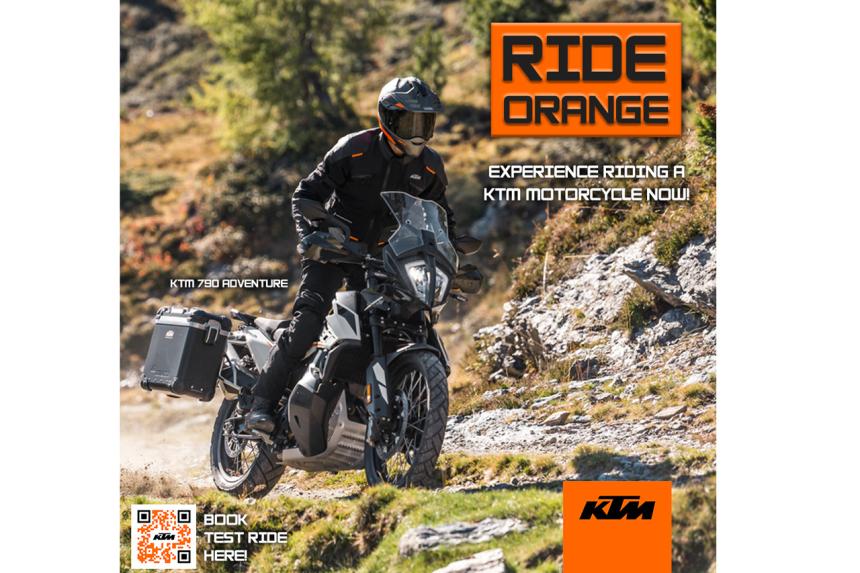 Easily schedule a KTM test ride online image
