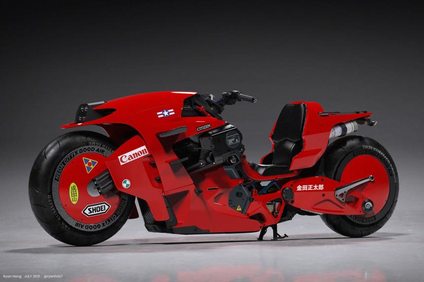 Designer reimagines iconic Akira motorcycle image