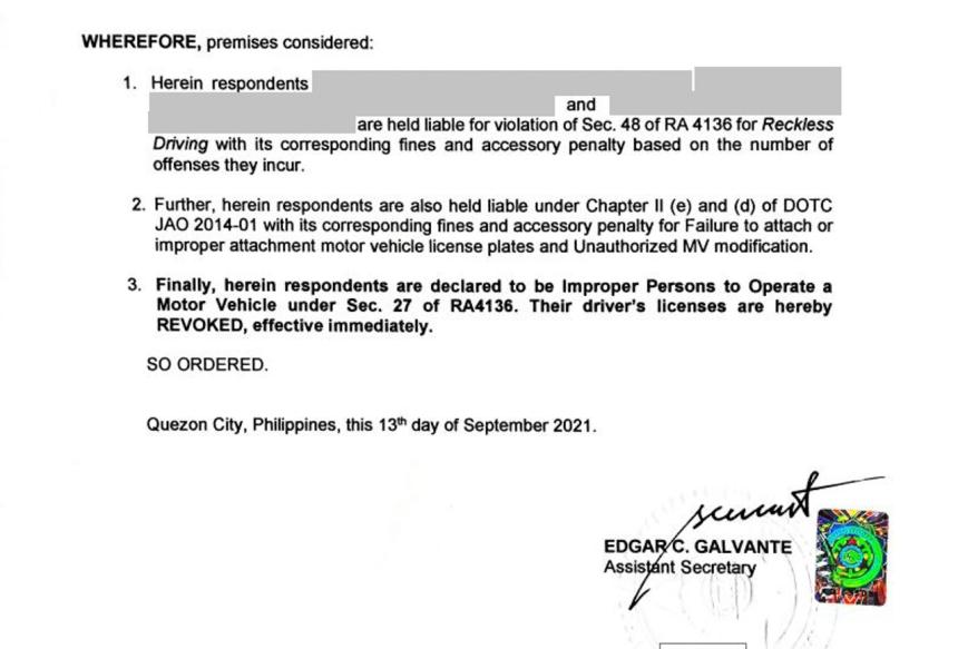 LTO revokes licenses of Zamboanga illegal street racers image