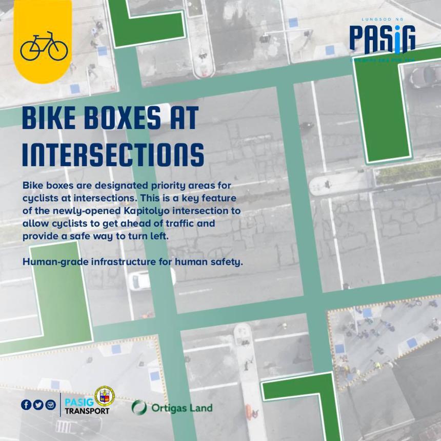 Keep the green boxes clear: Pasig opens human-grade intersection image