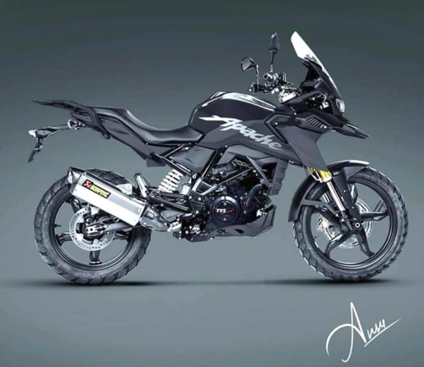 TVS busy working on 200cc ADV bike image