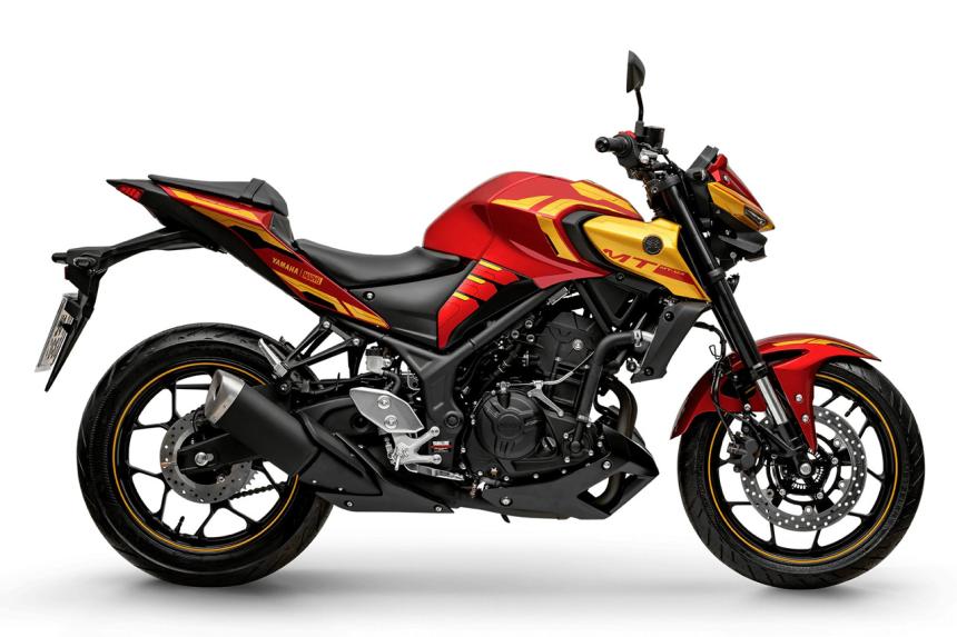 Yamaha creates Iron Man Edition MT-03 image