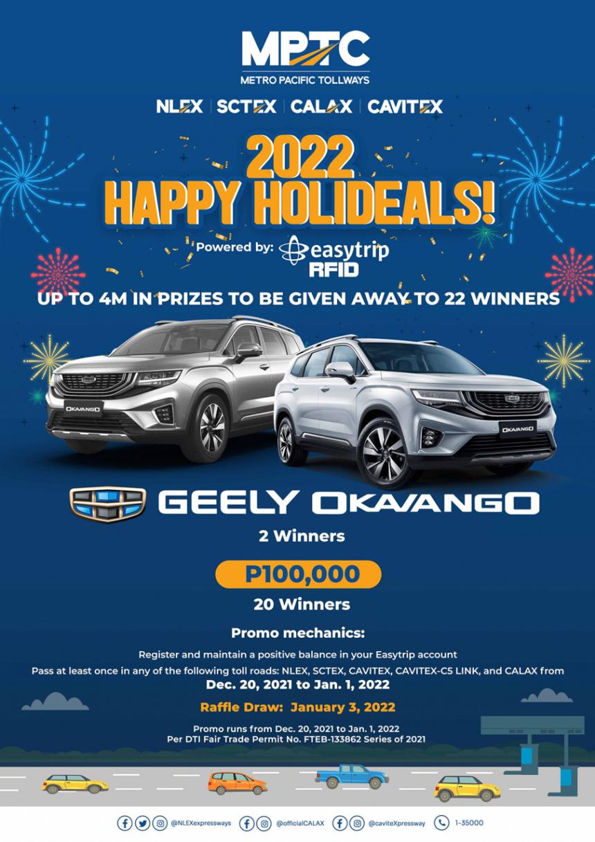 Using Metro Pacific Tollways can get you a chance to win a bnew SUV image