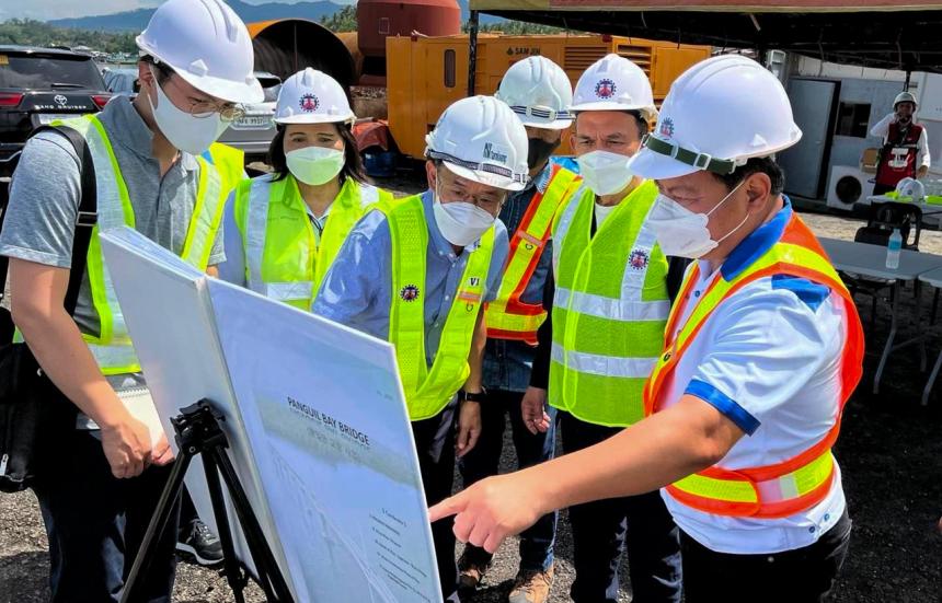 Construction of a 3-km bridge connecting Lanao and Misamis in full steam image