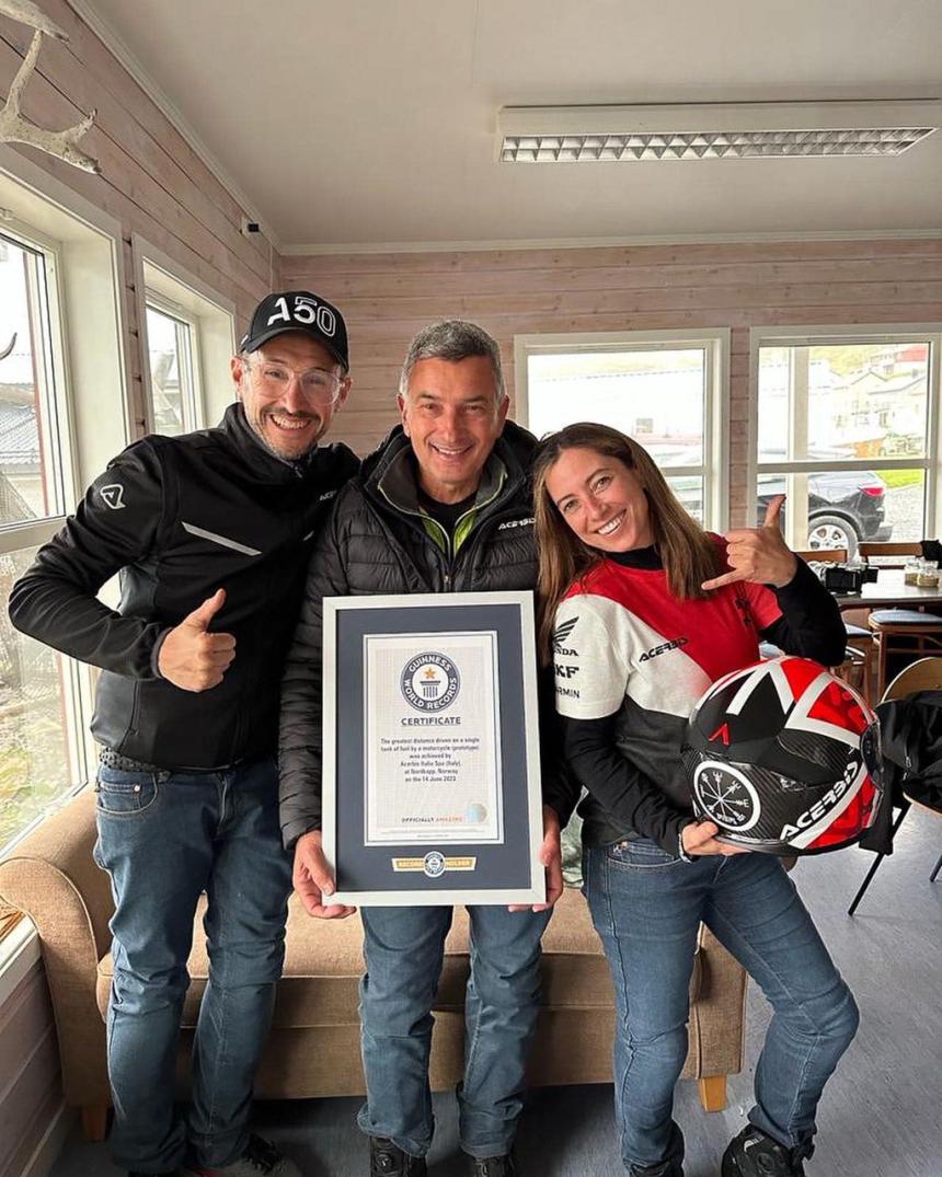 Acerbis sets world record 4,183 km travel in one full tank image