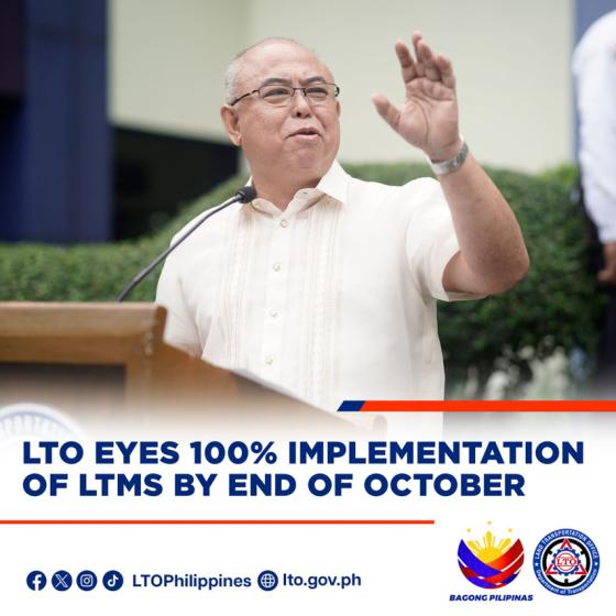 LTO to go full LTMS by end of October image