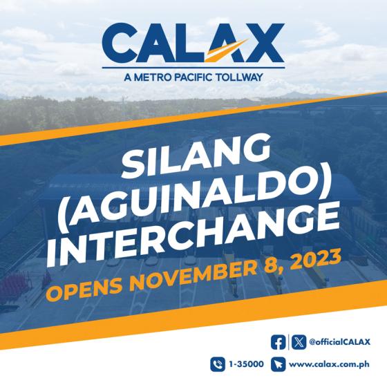CALAX Silang-Aguinaldo HWY exit to open at Nov. 8, 2023 image