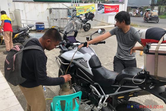 The day my ride got filled with water image
