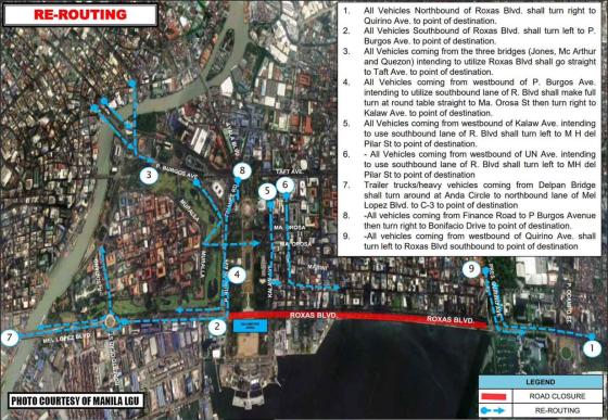 Bawal ang motor: MMDA confirms partial closure of Roxas BLVD image
