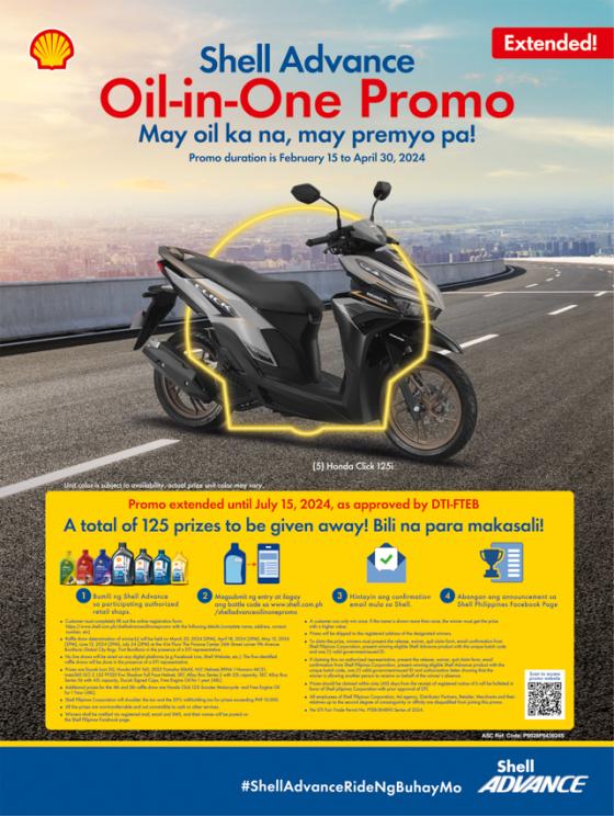Change oil with Shell Advance, win a brand new motorcycle image