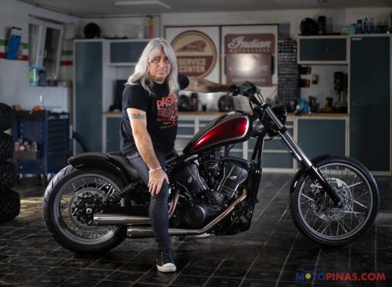 Watch: Indian Scout chopper handed to Scorpions drummer Watch: Indian Scout chopper handed to Scorpions drummer image