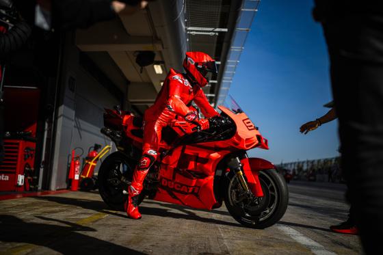Marc Marquez debuts as Ducati factory rider in pre-season testing image