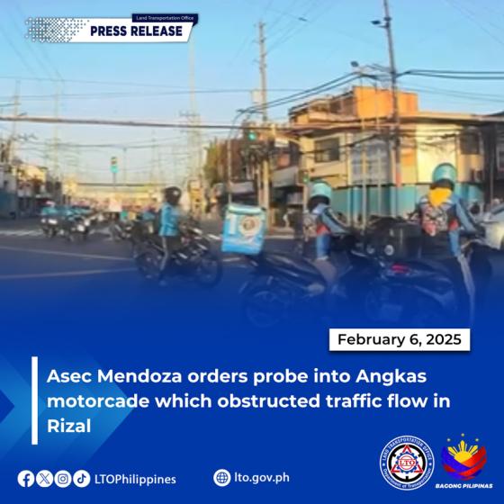 LTO wants probe on Angkas motorcade that obstructed traffic flow image