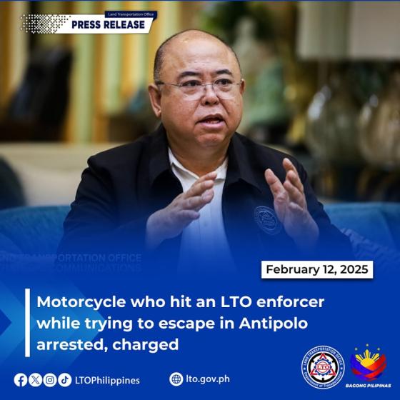LTO files charges vs rider who hit enforcer while trying to escape LTO files charges vs rider who hit enforcer while trying to escape image