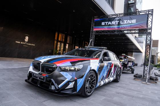 The BMW M5 is still the official safety car for this year's MotoGP season The BMW M5 is still the official safety car for this year's MotoGP season image