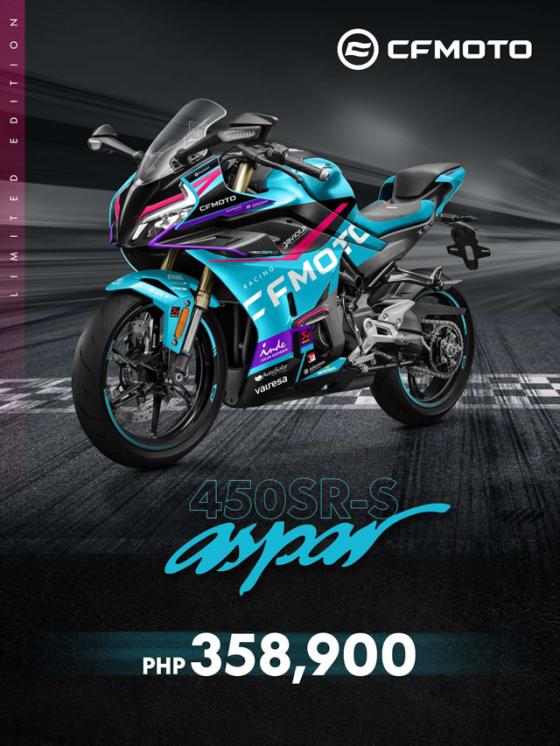 Limited edition 450SR-S Aspar now in the PH, SRP: PHP 358,900 Limited edition 450SR-S Aspar now in the PH, SRP: PHP 358,900 image