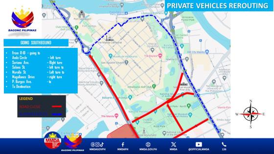 Road closures on June 12 for the 127th Independence Day rites image