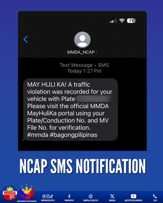 MMDA launches NCAP real-time text and e-mail notification MMDA launches NCAP real-time text and e-mail notification image