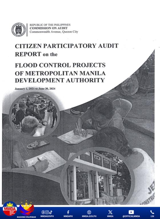 COA gives ‘favorable’ nod to MMDA flood control projects image