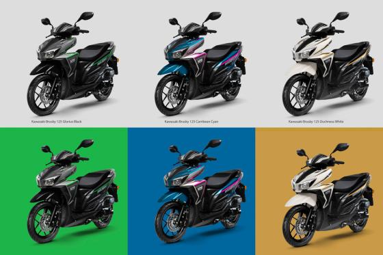 Kawasaki updates the Brusky 125 with 3 exciting colors image