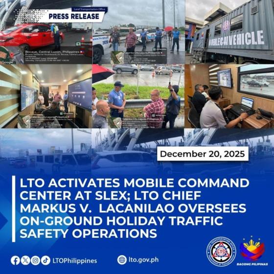 LTO deploys AI-powered command center in SLEX to catch violators image