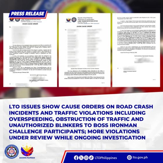 LTO issues SCOs on several BIMC Mindanao participants LTO issues SCOs on several BIMC Mindanao participants image