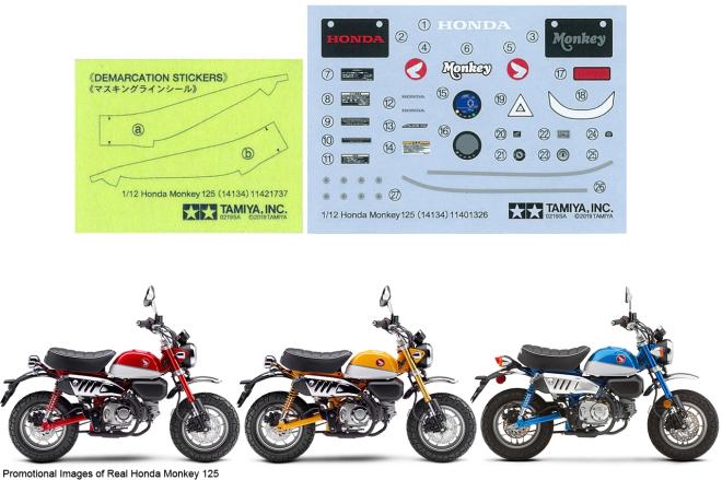 Tamiya releases 1/12 scale model of the new Honda Monkey 125 image