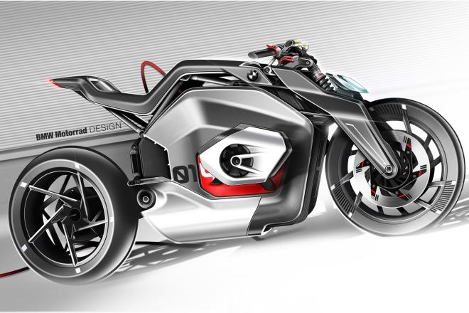 BMW creates electric bike with boxer engine look image