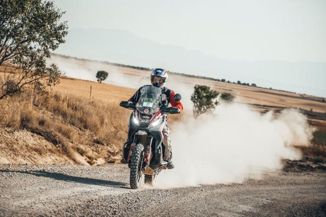Renato Zocchi wins Gibraltar on a Honda X-ADV scooter, beating the KTM enduros image