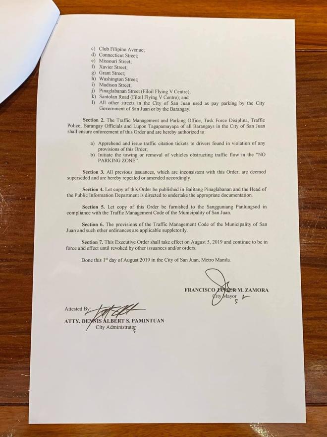 San Juan streets declared NO PARKING zones image