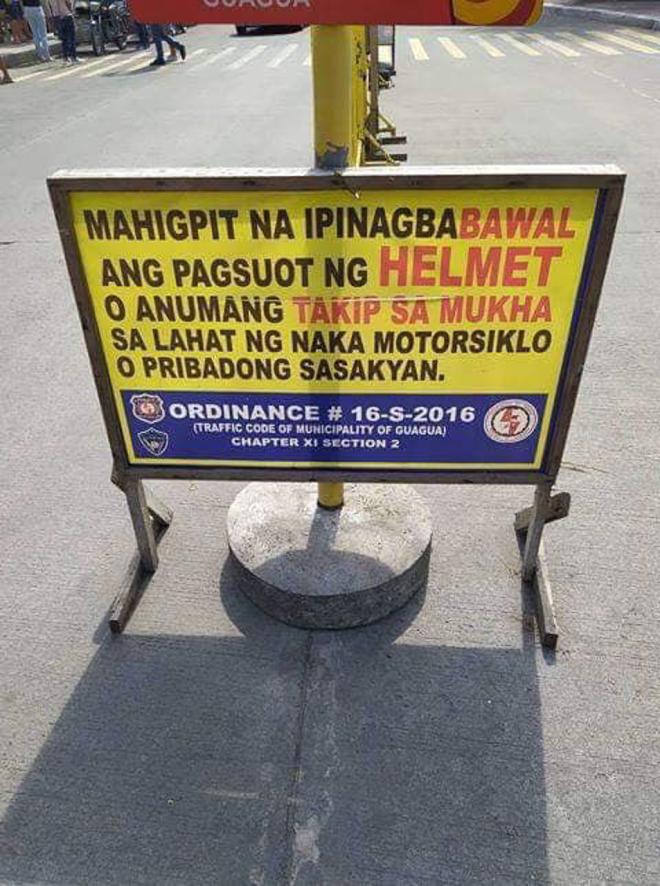 A town in N.Samar imposes jail time for riders wearing their helmets image