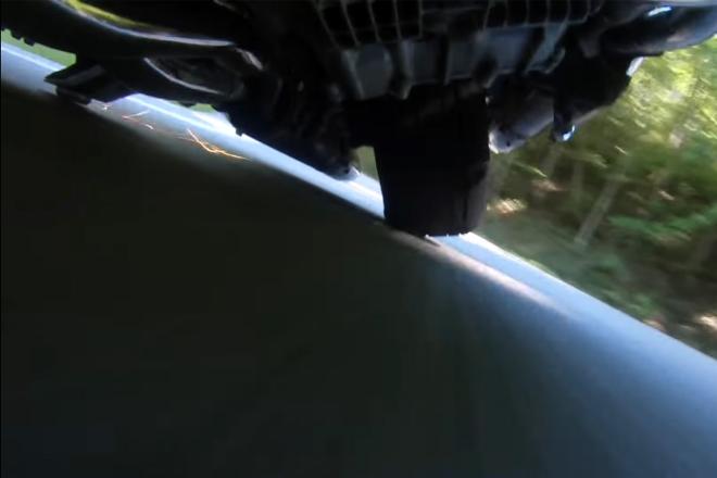 Watch: Can you lean a bike with a car tire? image