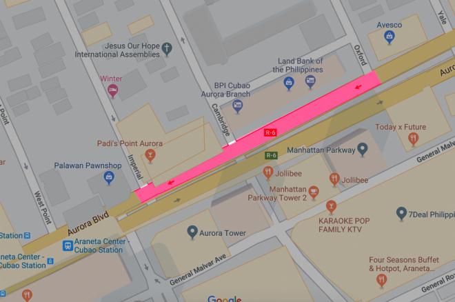 DOTr to close part of Aurora Blvd. for escalator installation image