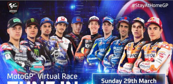 MotoGP stars set to race on a video game image