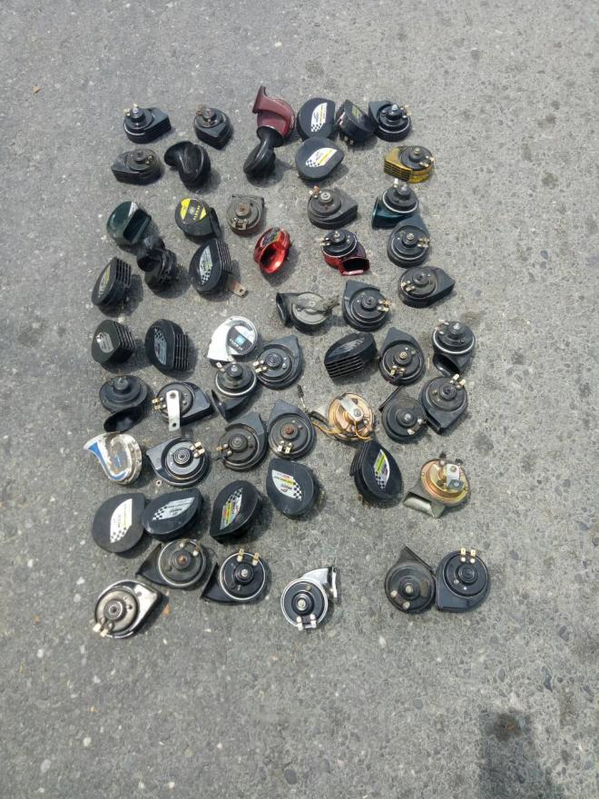 Tarlac Police confiscates 54 motorcycle horns, says they