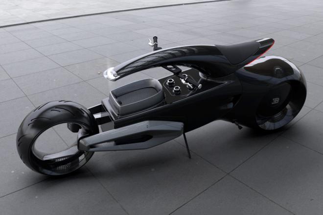 This is how a Bugatti motorcycle would look like image