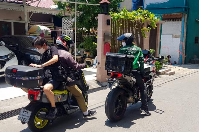 Thai cabin crew now GrabFood rider with Ducati Multistrada image