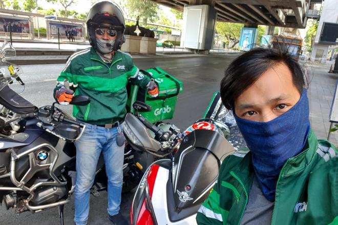 Thai cabin crew now GrabFood rider with Ducati Multistrada image