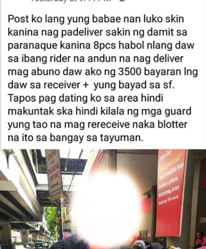 Scams victimizing Lalamove, Grab riders image