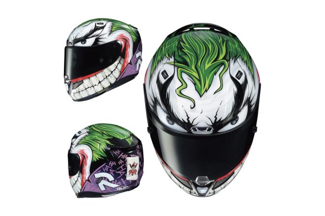 Get a Joker helmet to match your themed bike image