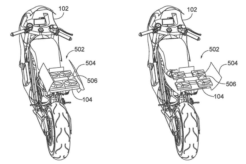 Future Honda motorcycles could be equipped with a drone image