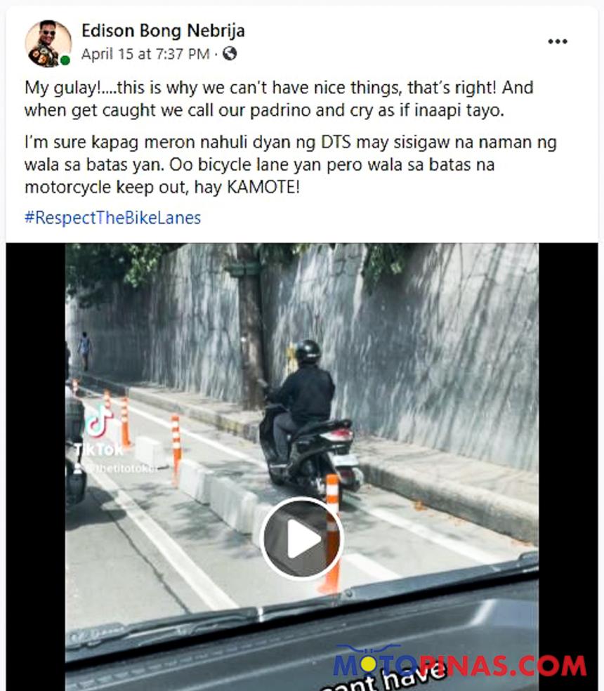 Riding on this lane could cost you up to PhP1,000 image