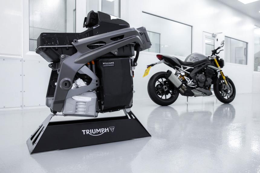 Triumph and Williams building electric motorcycle prototype image