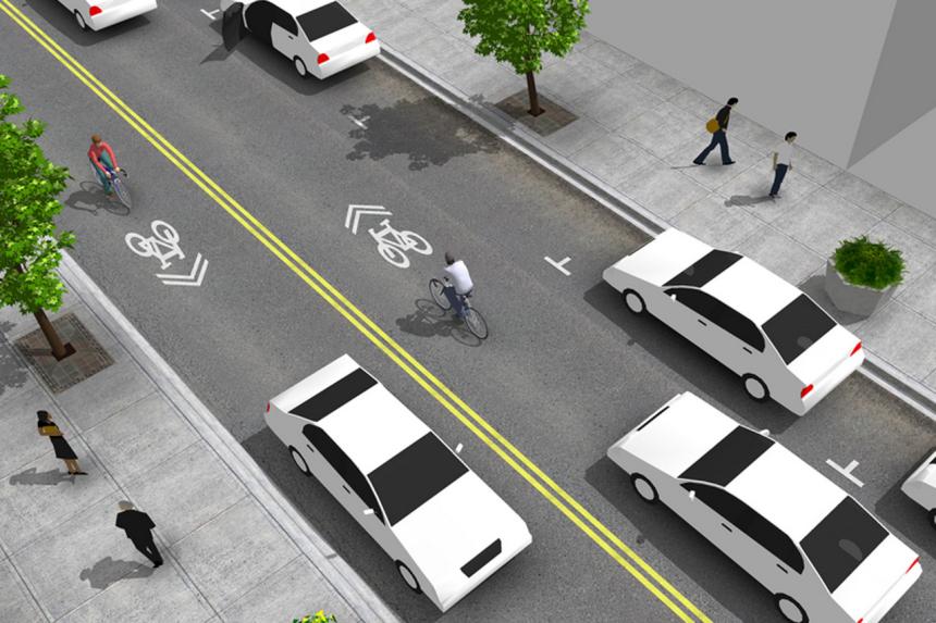 You guide to bicycle lane markings image