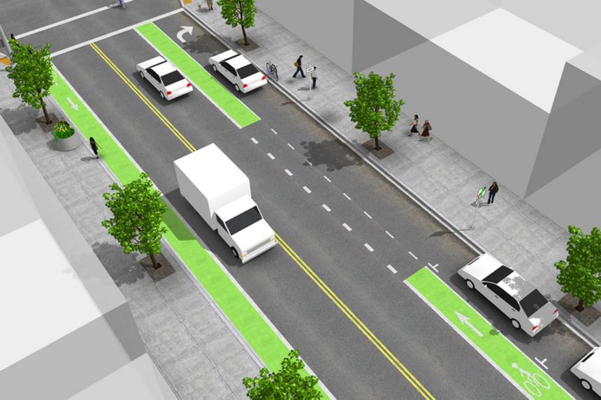 You guide to bicycle lane markings image