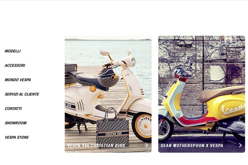 Vespa global site wins Webby Award image