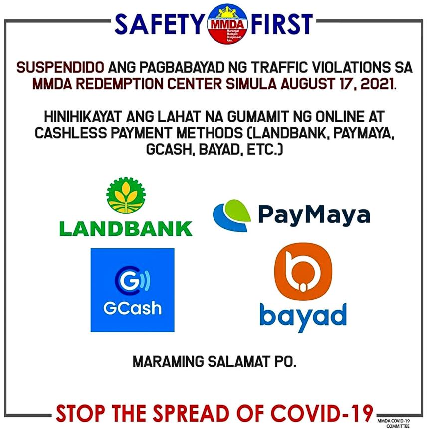 MMDA stops face-to-face transactions image