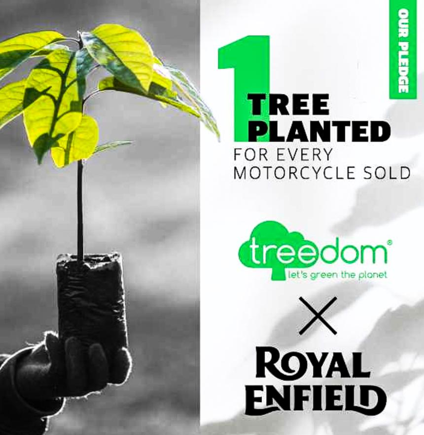 1 tree planted for every Royal Enfield sold image